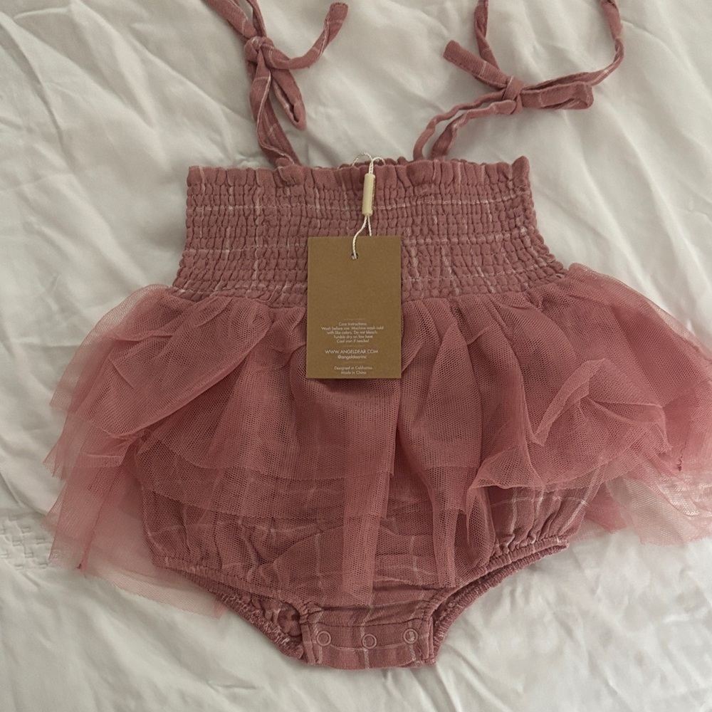 Angel Dear Pink Tulle Bodysuit